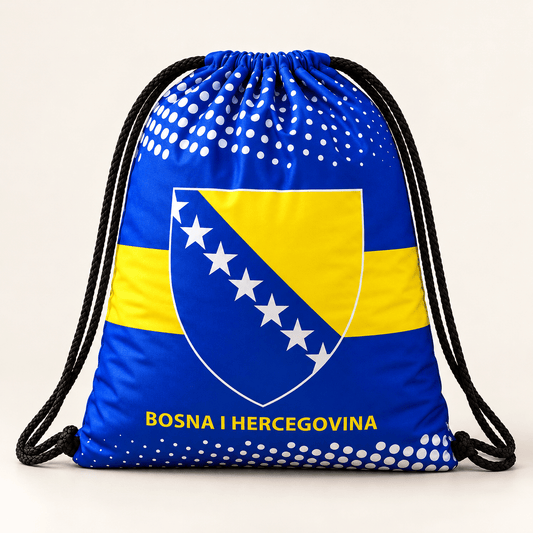 Ruksak na vezice – izbor navijačkog motiva – Ruksaci na vezice s motivima – Bosna i Hercegovina – zvijezde – slika 1