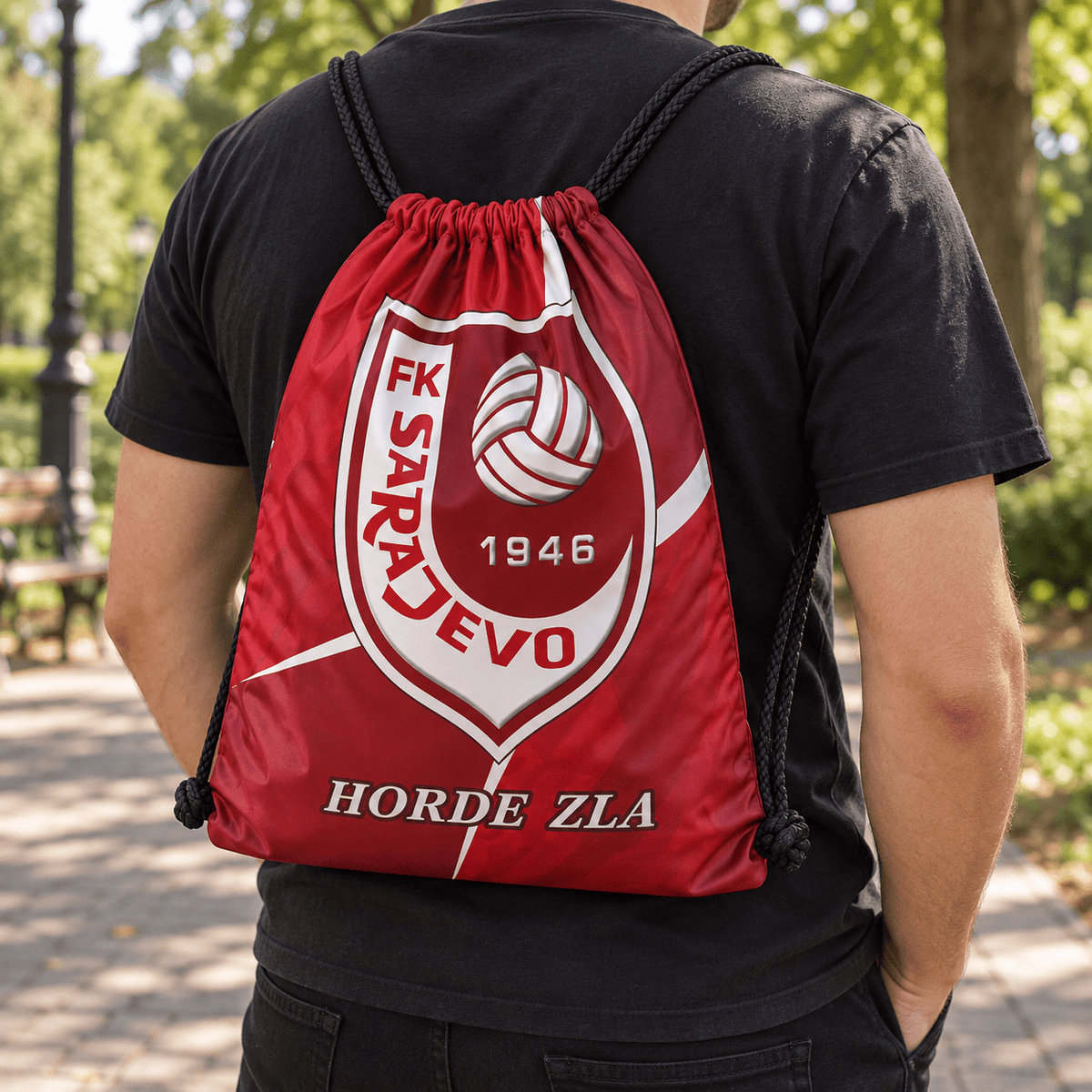 Ruksak na vezice – izbor navijačkog motiva – Ruksaci na vezice s motivima – FK Sarajevo – slika 18