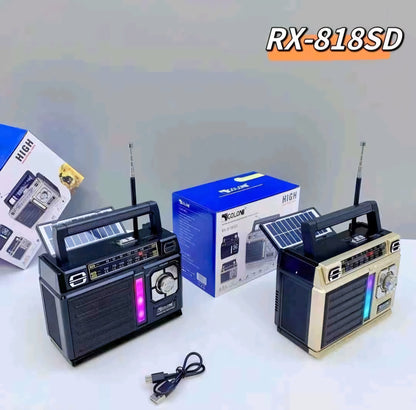 RX - 818SD Solarni Prijenosni Radio – – Crna – slika 2