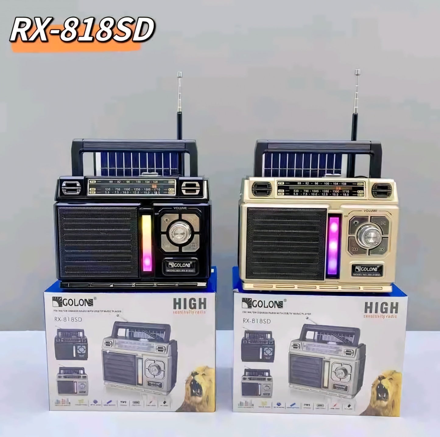 RX - 818SD Solarni Prijenosni Radio - SAMO KLIKNI