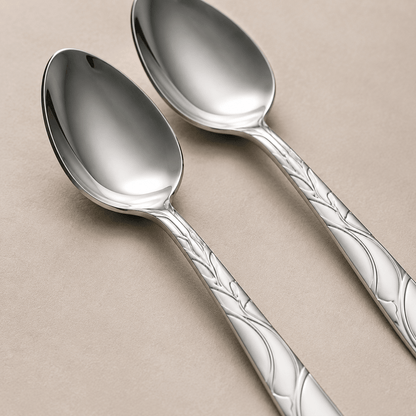 Set 6 inox kašika s ukrasnom drškom – Pribor za jelo – – slika 3
