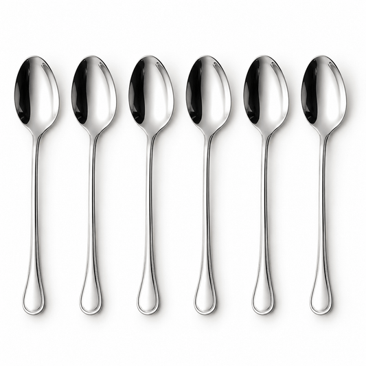 Set 6 kašika s uskim ovalnim dijelom – 20 cm – Pribor za jelo – – slika 1