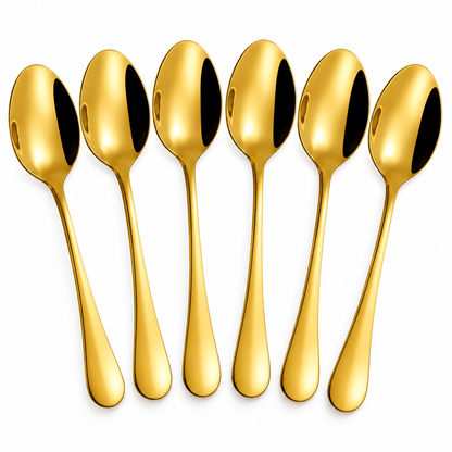 Set 6 zlatnih kašika – 20,4 cm – Setovi zlatnih kašika 6 komada – – slika 1