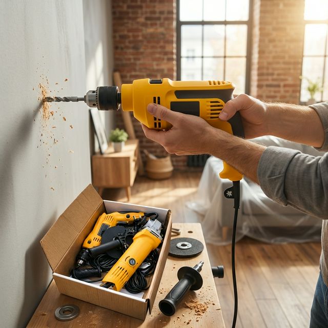 Set Električnih Alata 2 - u - 1 – Udarna Bušilica + Kutna Brusilica – Električni alati – – slika 4