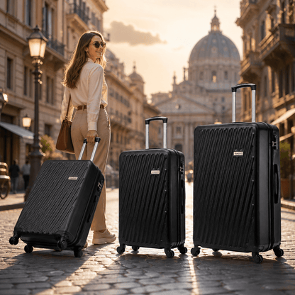 Set kofera 3 u 1 VIAGIO – – Metalic Roza – slika 11
