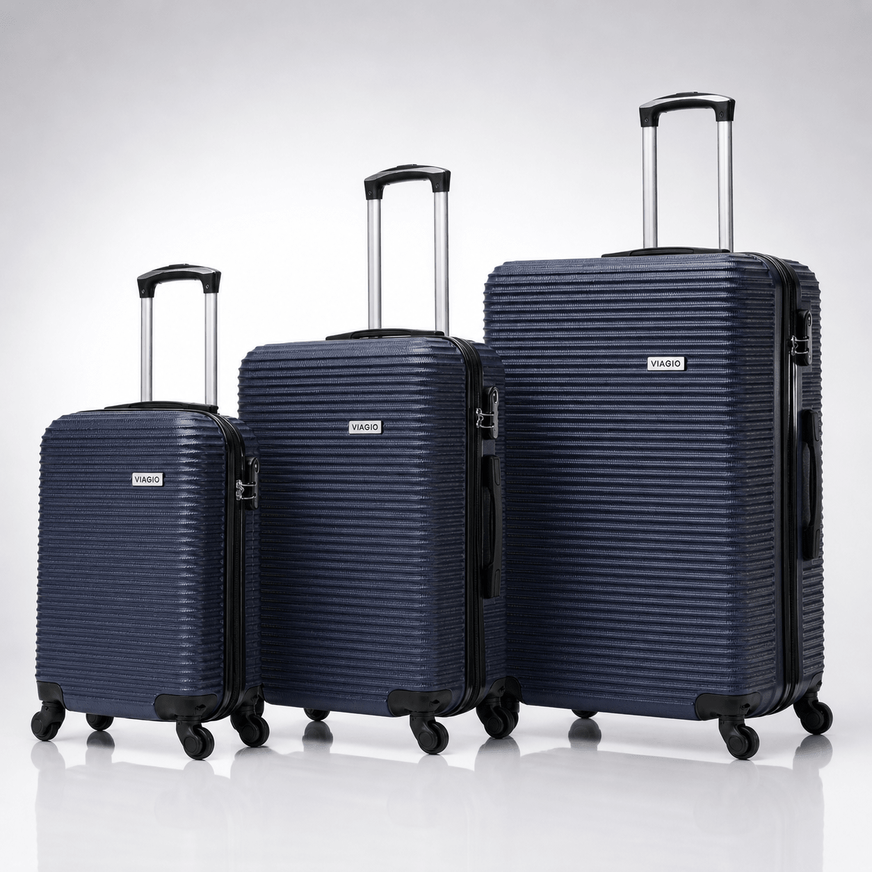 Set kofera 3 u 1 VIAGIO – – Tamno Plava – slika 1