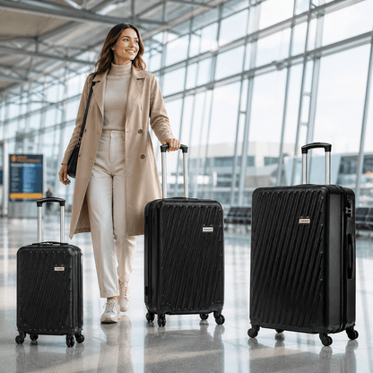 Set kofera 3 u 1 VIAGIO – – Metalic Roza – slika 12