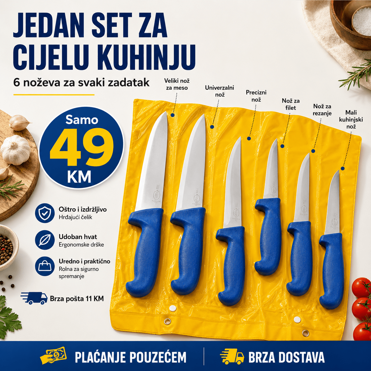 Set Kuhinjskih Noževa (6 KOMADA) – – – slika 7