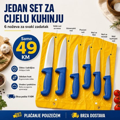 Set Kuhinjskih Noževa (6 KOMADA) – – – slika 7