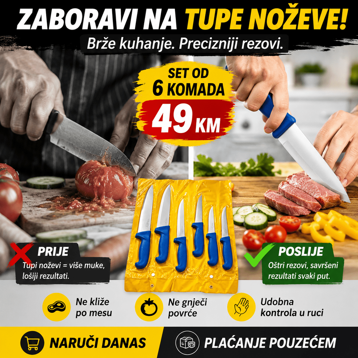 Set Kuhinjskih Noževa (6 KOMADA) – – – slika 4