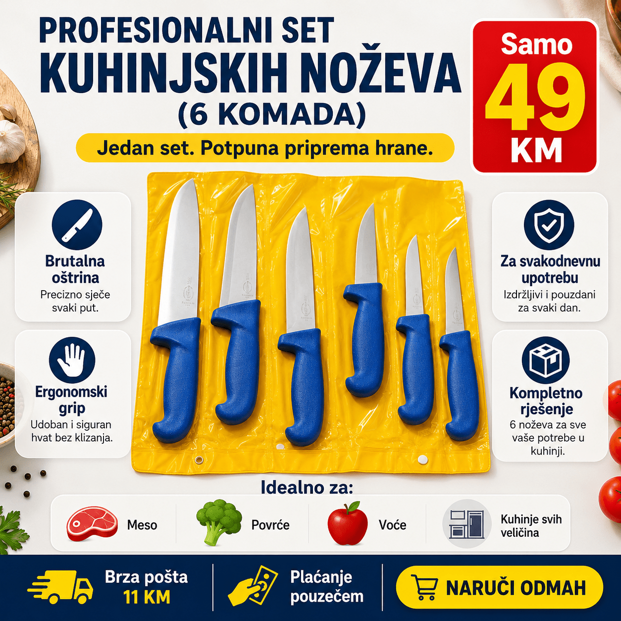 Set Kuhinjskih Noževa (6 KOMADA) – – – slika 6