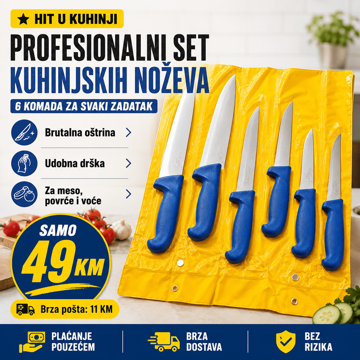 Set Kuhinjskih Noževa (6 KOMADA) – – – slika 3