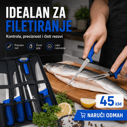 Set Mesarskih Noževa u Torbi – – – slika 5