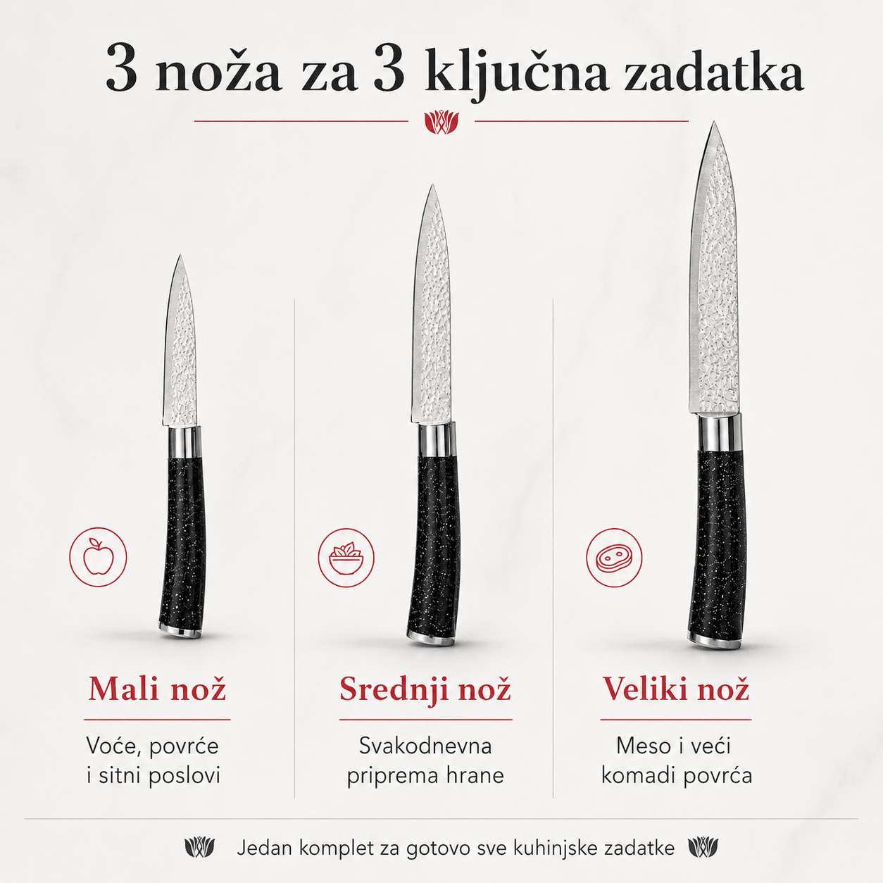 Set od 3 Kuhinjska Noža – – – slika 6