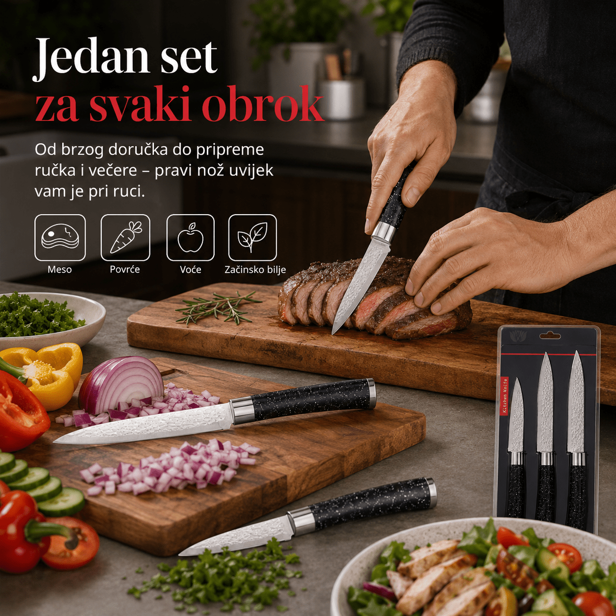 Set od 3 Kuhinjska Noža – – – slika 7