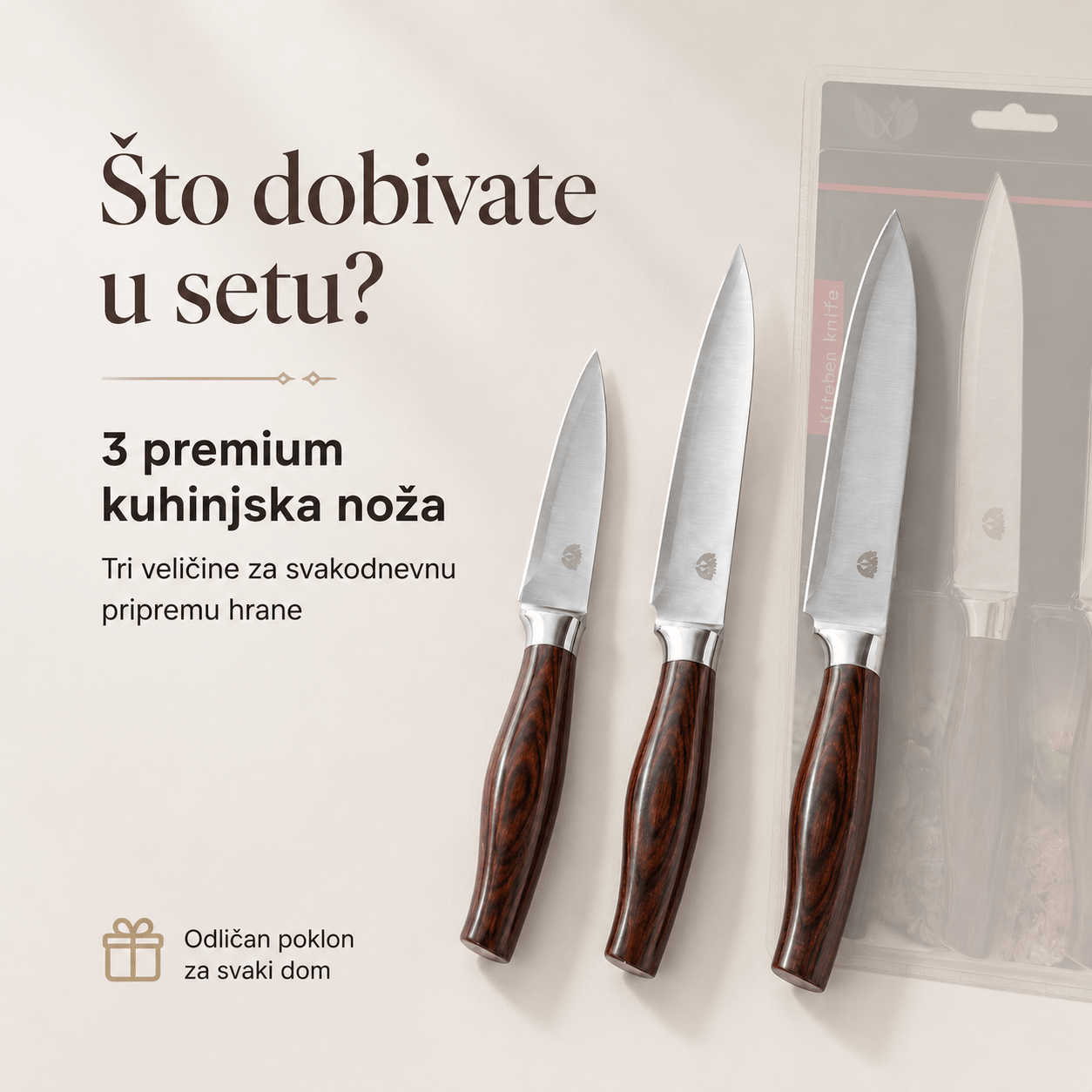 Set od 3 Kuhinjska Noža – – – slika 5