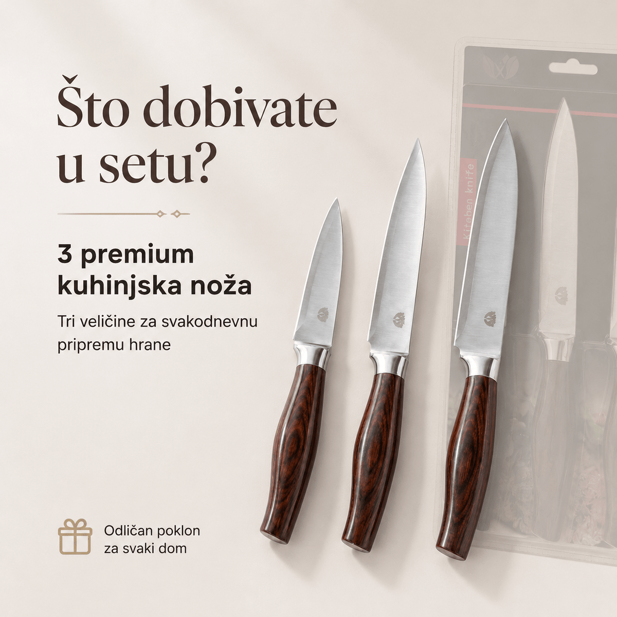 Set od 3 Kuhinjska Noža – – – slika 5