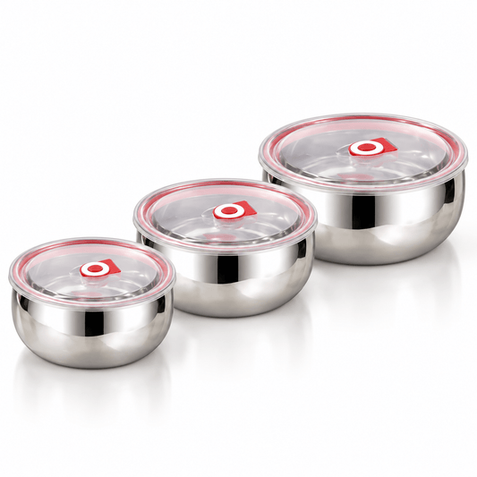 Set od 3 okrugle posude za hranu – 12, 14 i 16 cm – Setovi posuda za hranu 12/14/16 cm – – slika 1