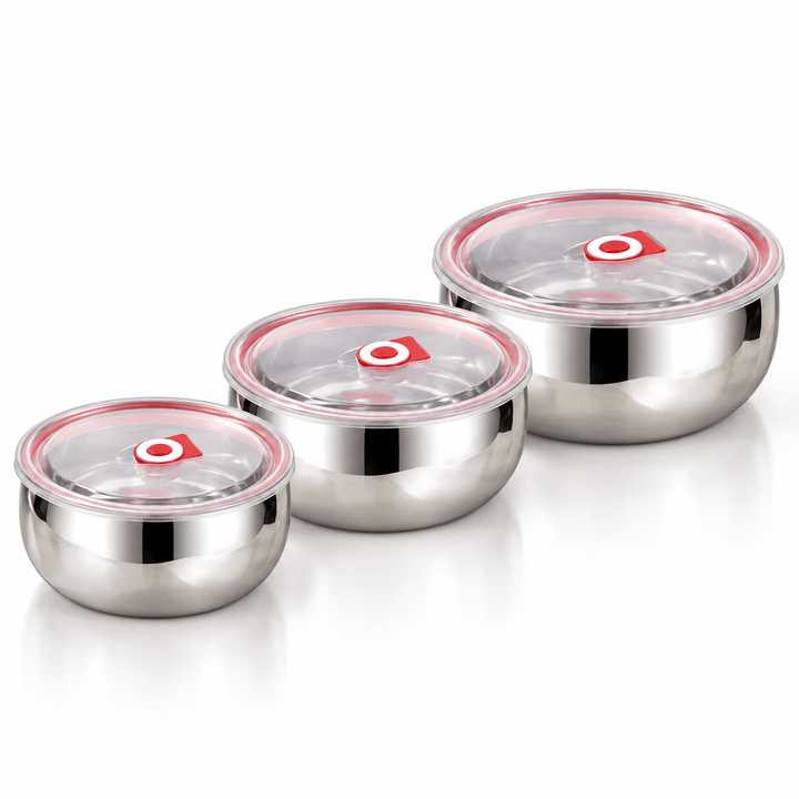 Set od 3 okrugle posude za hranu – 12, 14 i 16 cm