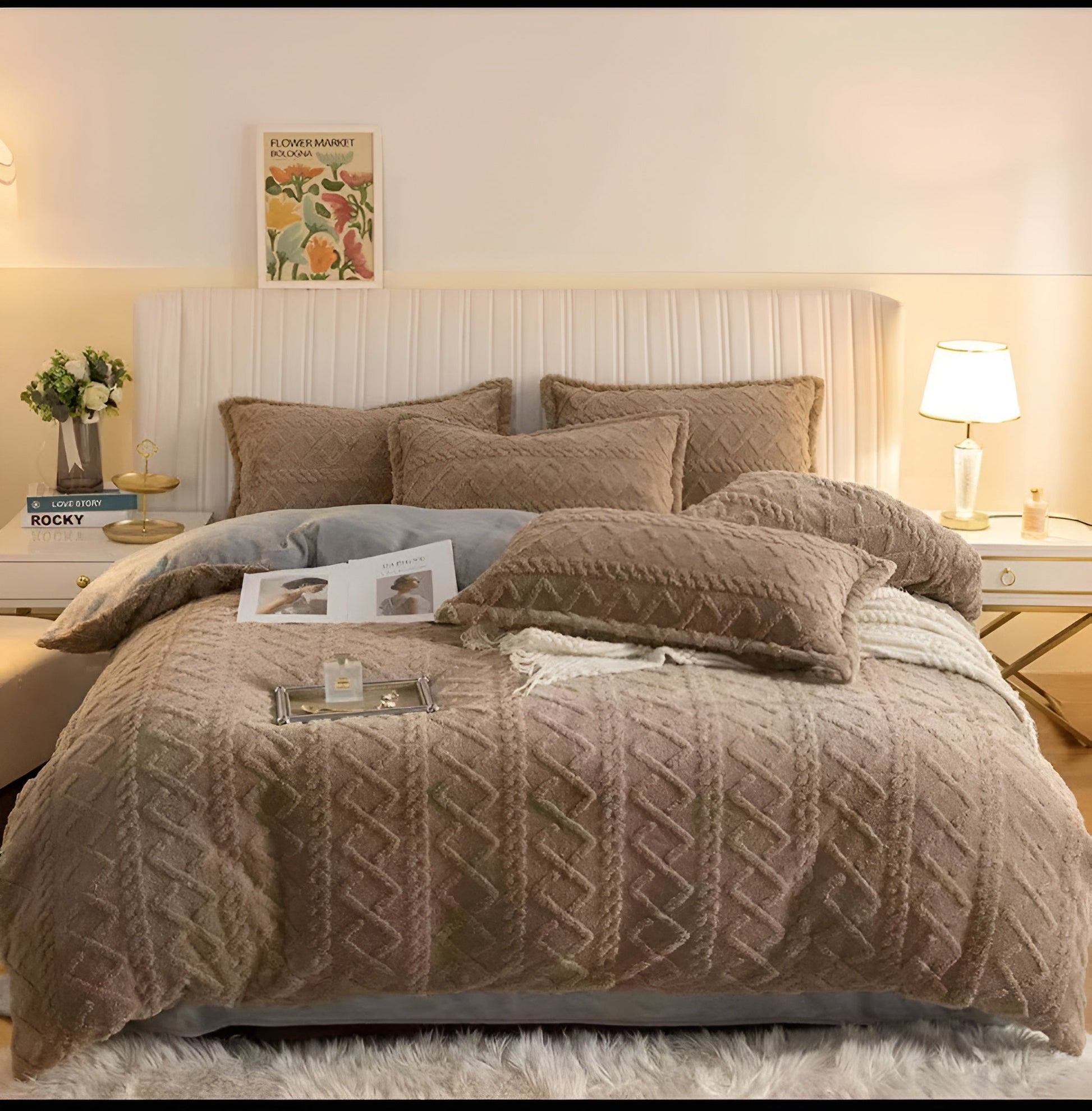 Set Posteljine Velvet Dreams – – Smeđa – slika 3