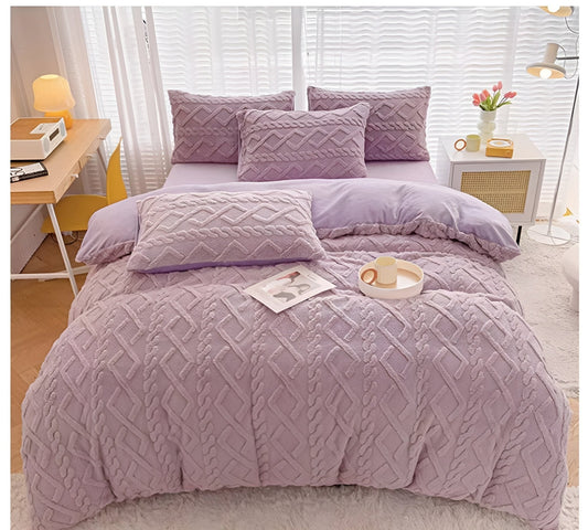 Set Posteljine Velvet Dreams – – Ljubičasta – slika 2