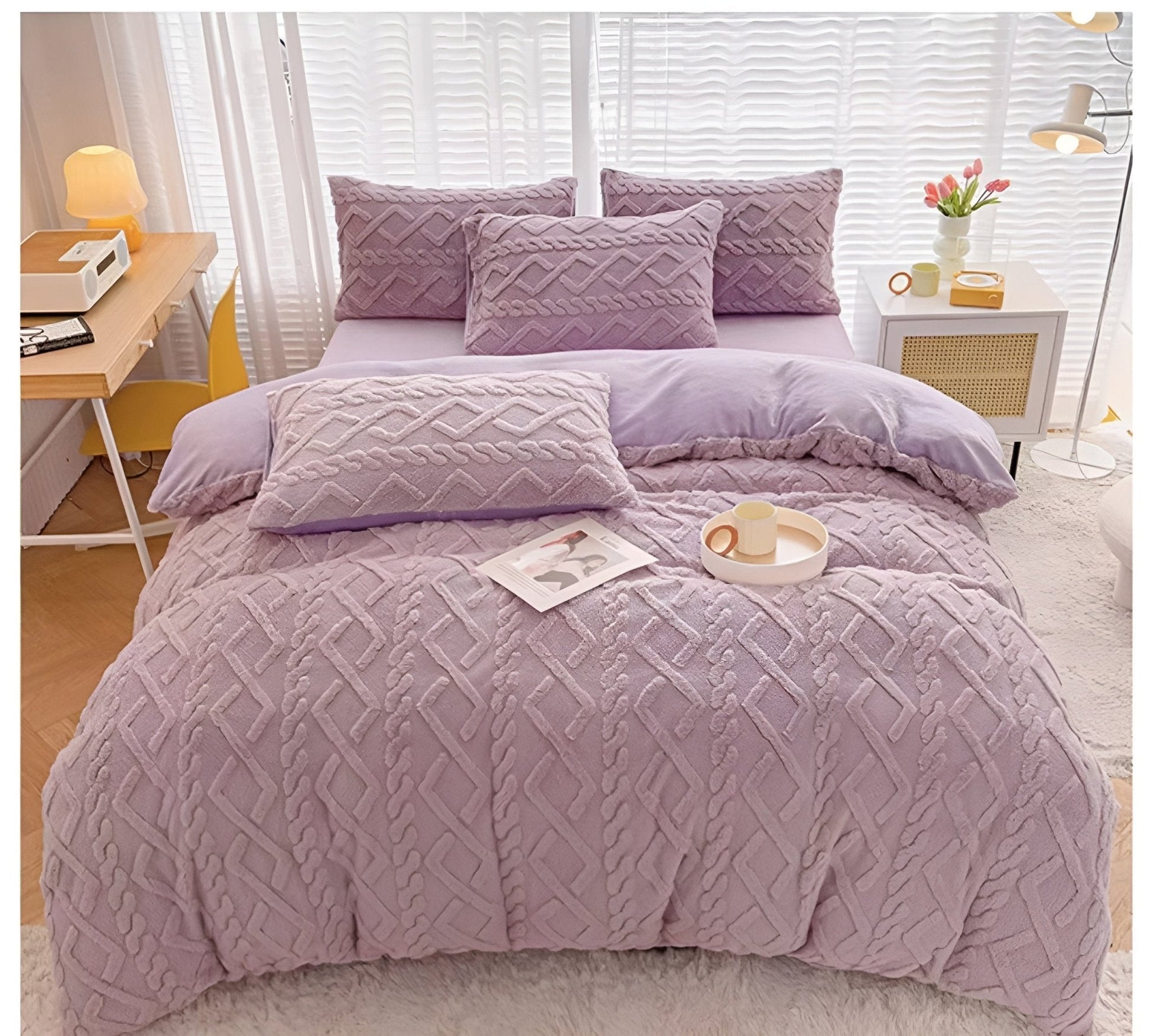 Set Posteljine Velvet Dreams – – Ljubičasta – slika 2