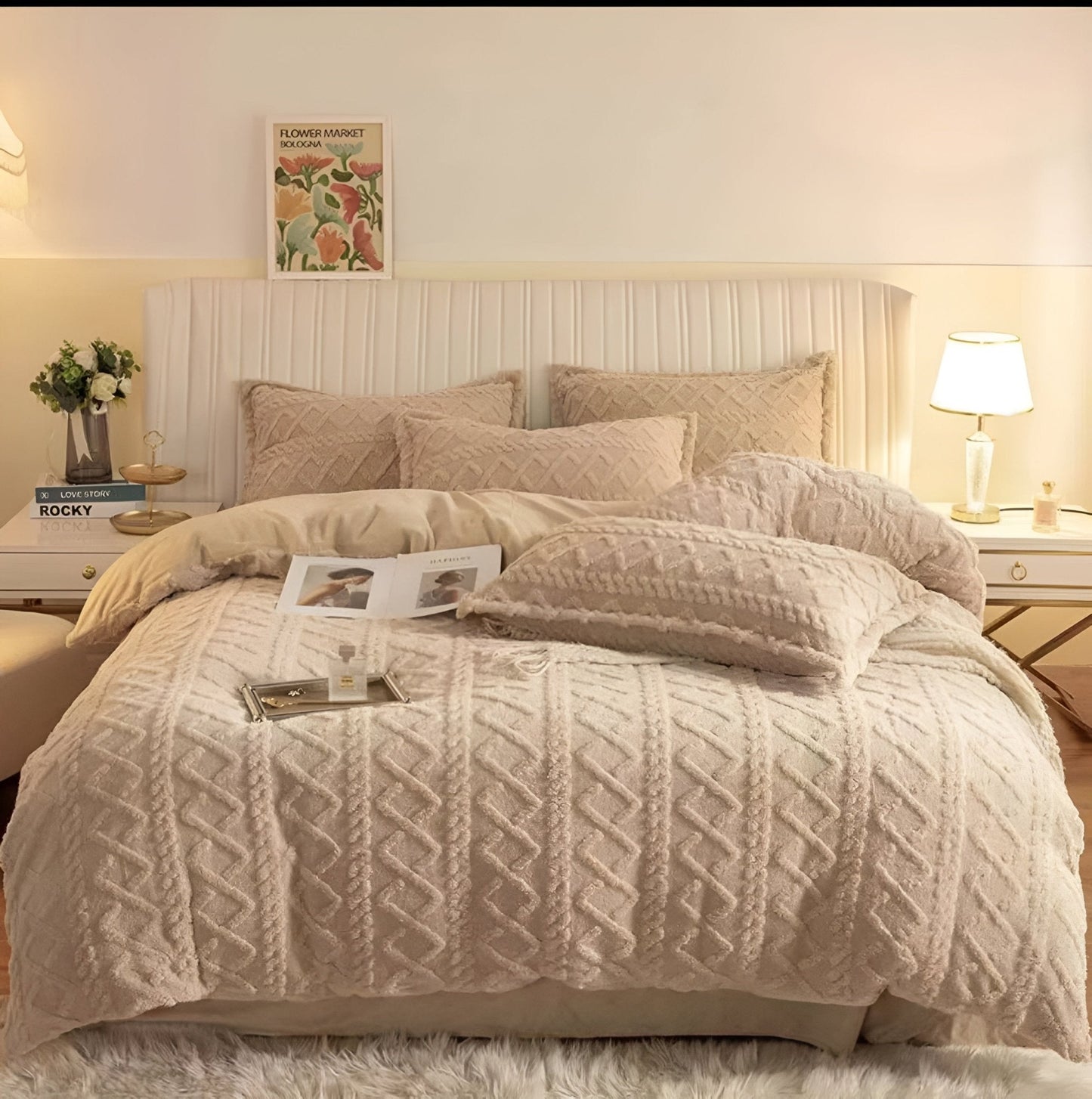Set Posteljine Velvet Dreams – – Tamno Bež – slika 5