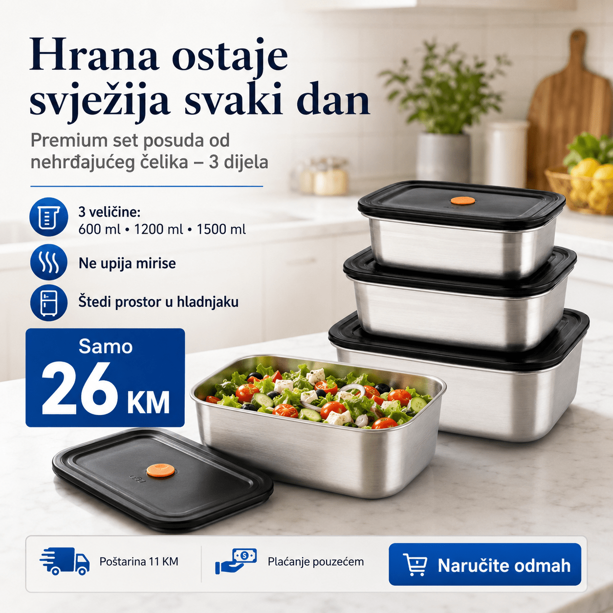 Set Posuda za Čuvanje Hrane – – – slika 8