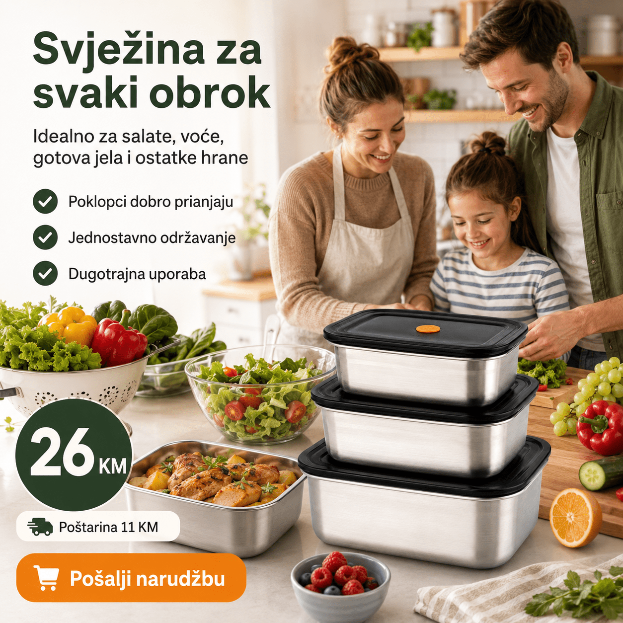 Set Posuda za Čuvanje Hrane – – – slika 4