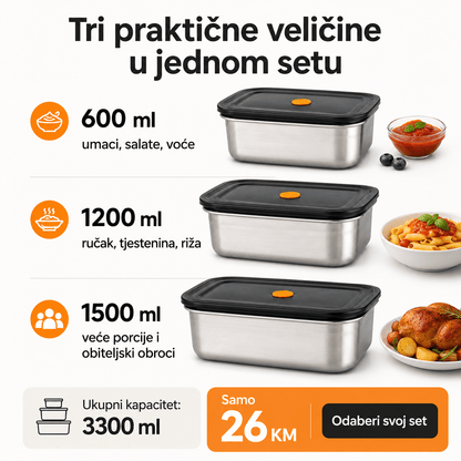 Set Posuda za Čuvanje Hrane – – – slika 5