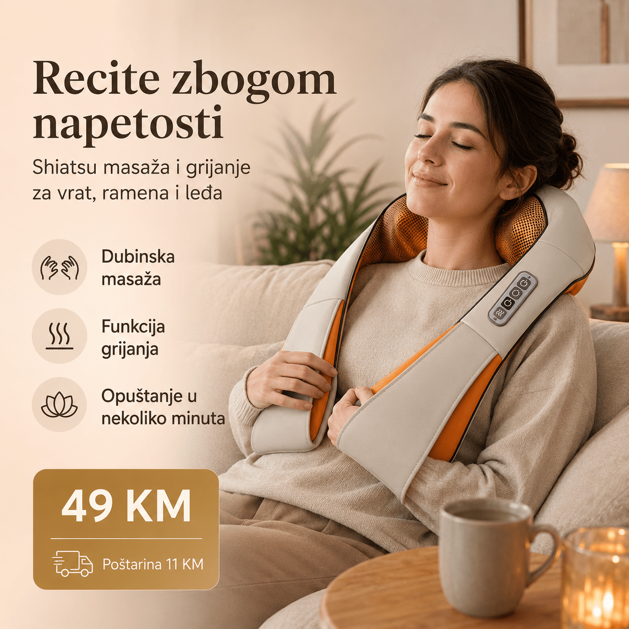 Shiatsu masažer – – – slika 4