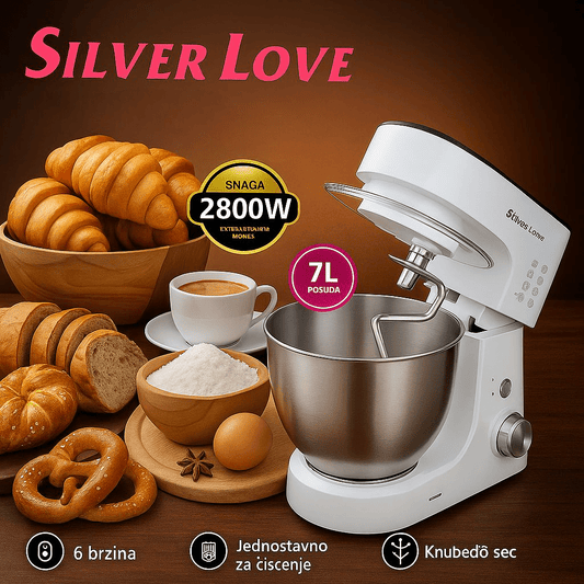 Silver Love Kuhinjski Mikser 2800W - SAMO KLIKNI