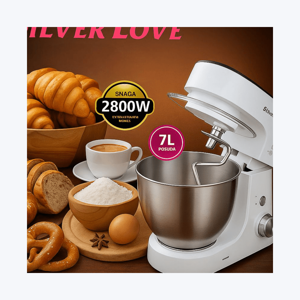 Silver Love Kuhinjski Mikser 2800W – – – slika 4