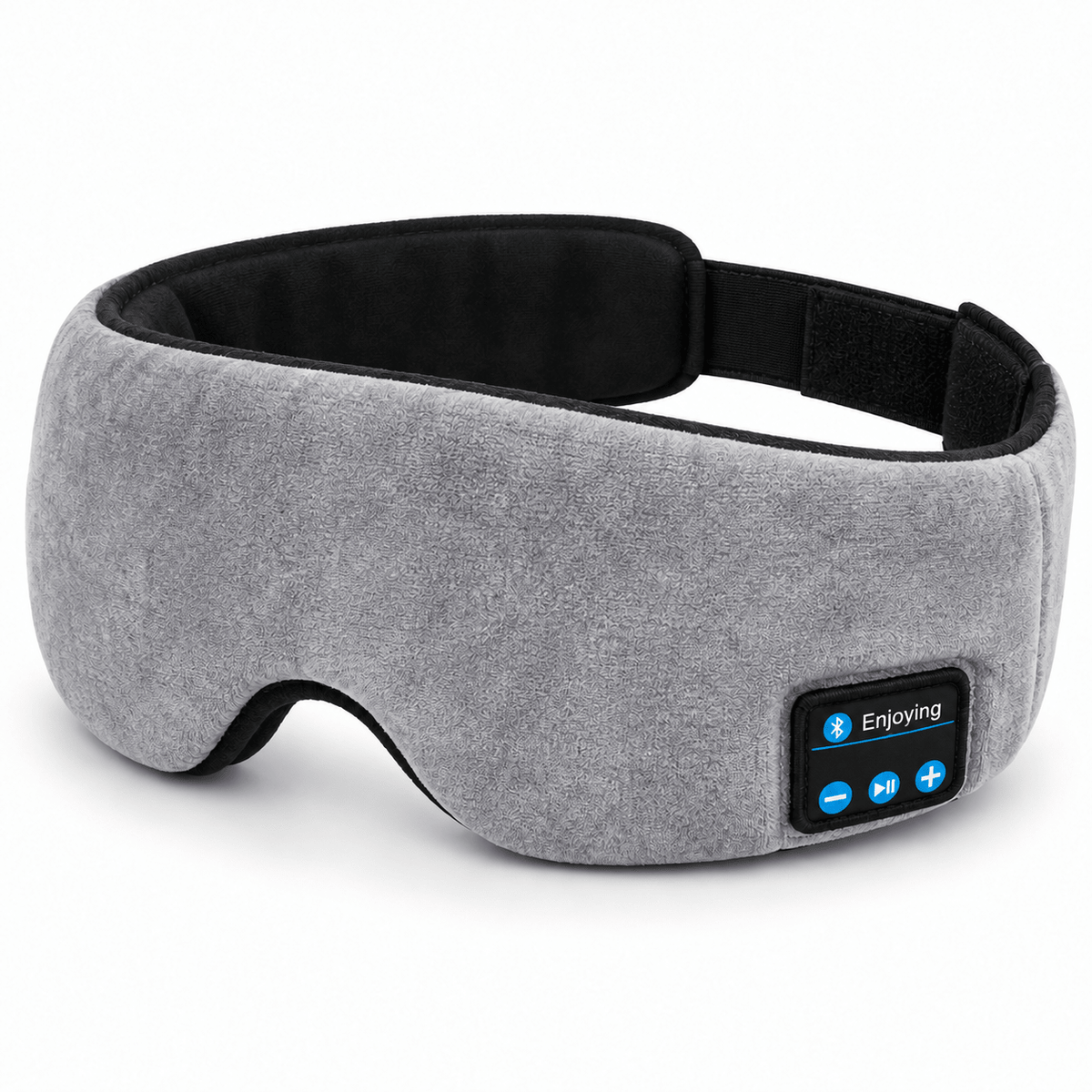 Siva Bluetooth maska za spavanje s ugrađenim zvučnicima – Bluetooth maske za spavanje – – slika 1