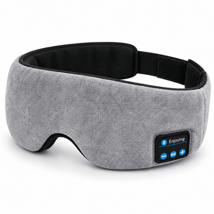Siva Bluetooth maska za spavanje s ugrađenim zvučnicima – Bluetooth maske za spavanje – – slika 1