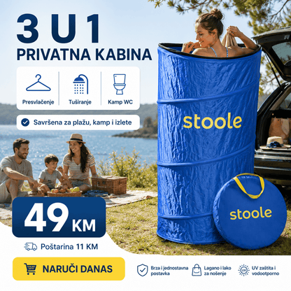 Sklopiva Kabina za Presvlačenje – – Plava – slika 4