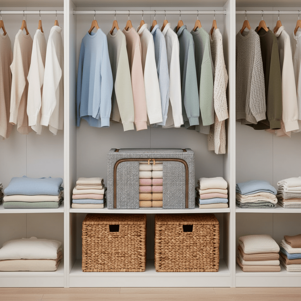 Sklopiva Kutija za Odlaganje Odjeće i Posteljine – Kućna organizacija – Velika Siva – slika 3