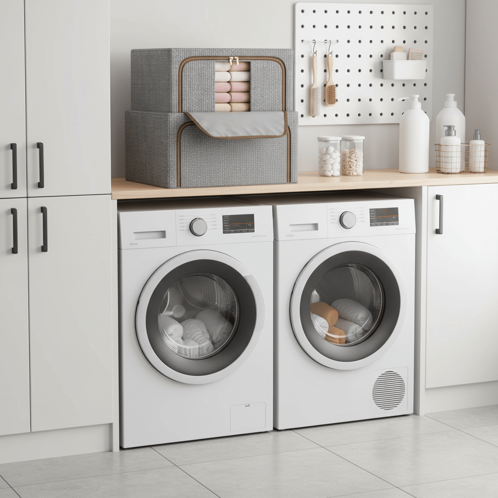 Sklopiva Kutija za Odlaganje Odjeće i Posteljine – Kućna organizacija – Velika Siva – slika 5