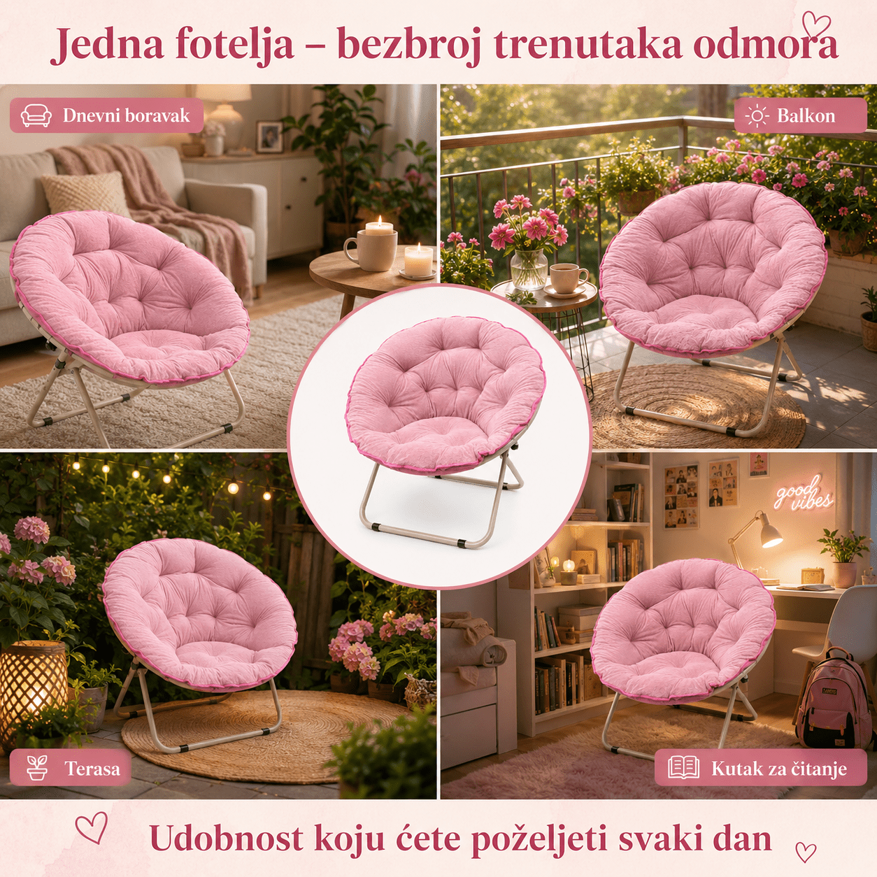 Sklopiva Relax Fotelja "Moon" – – – slika 3