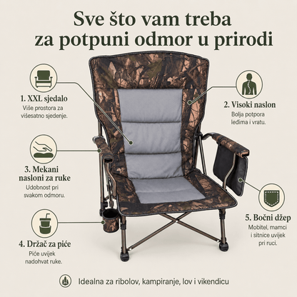 Sklopiva Ribolovna XXL Stolica – – – slika 7