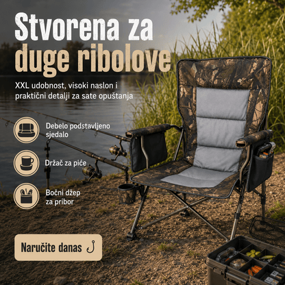 Sklopiva Ribolovna XXL Stolica – – – slika 6