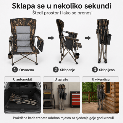 Sklopiva Ribolovna XXL Stolica – – – slika 8