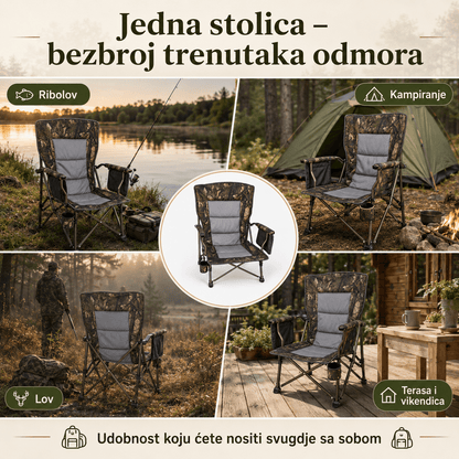 Sklopiva Ribolovna XXL Stolica – – – slika 2