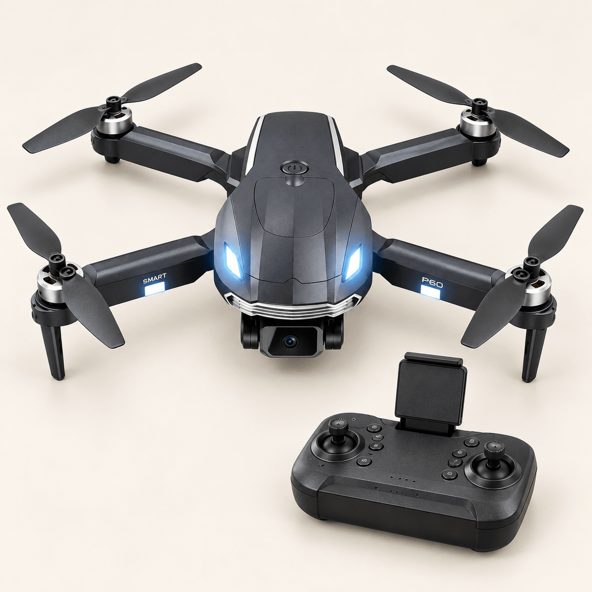 Sklopivi dron P-60 s kamerom i kontrolerom – Sklopivi dronovi P-60 – – slika 1