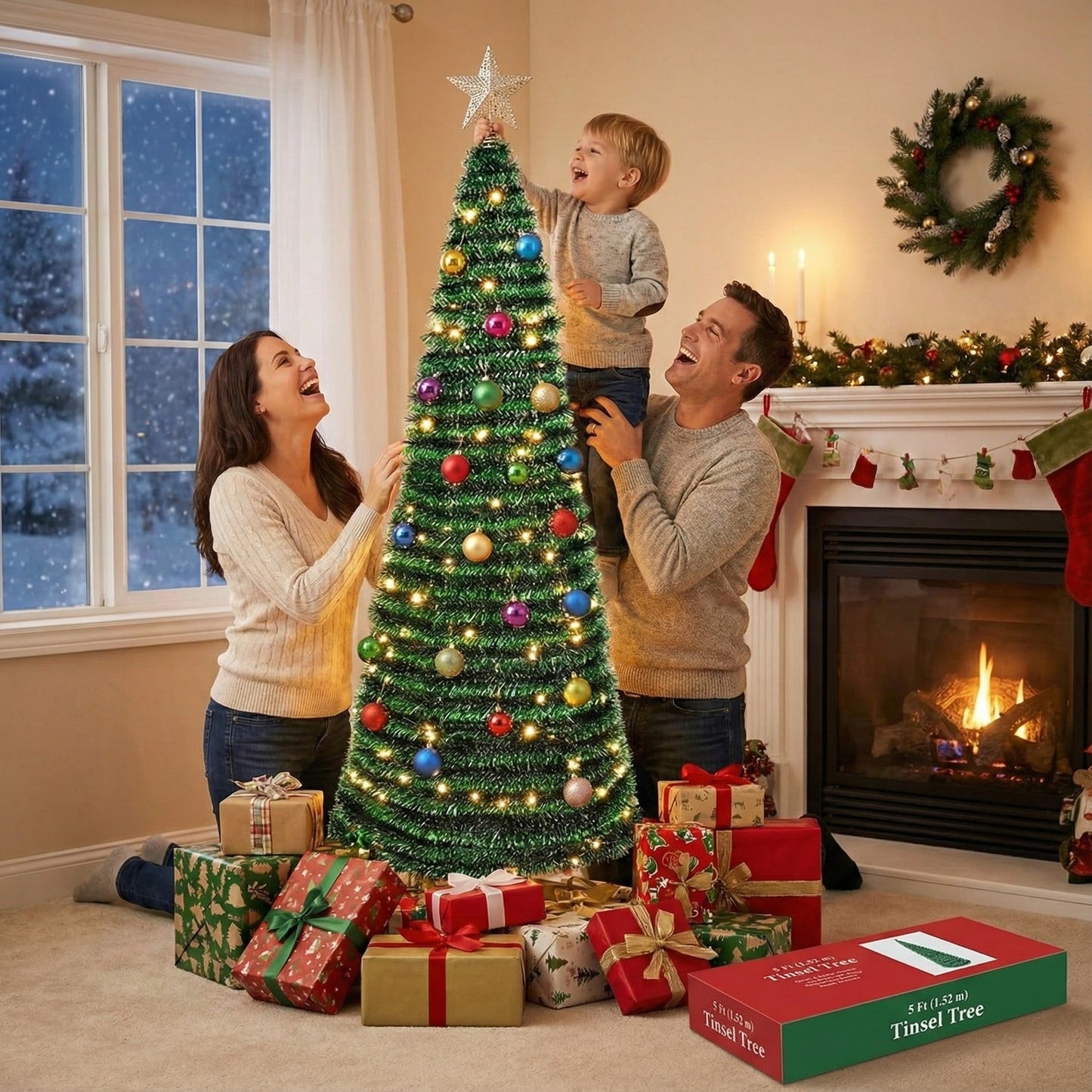 Sklopivo božićno drvce 1.52 m – – – slika 1