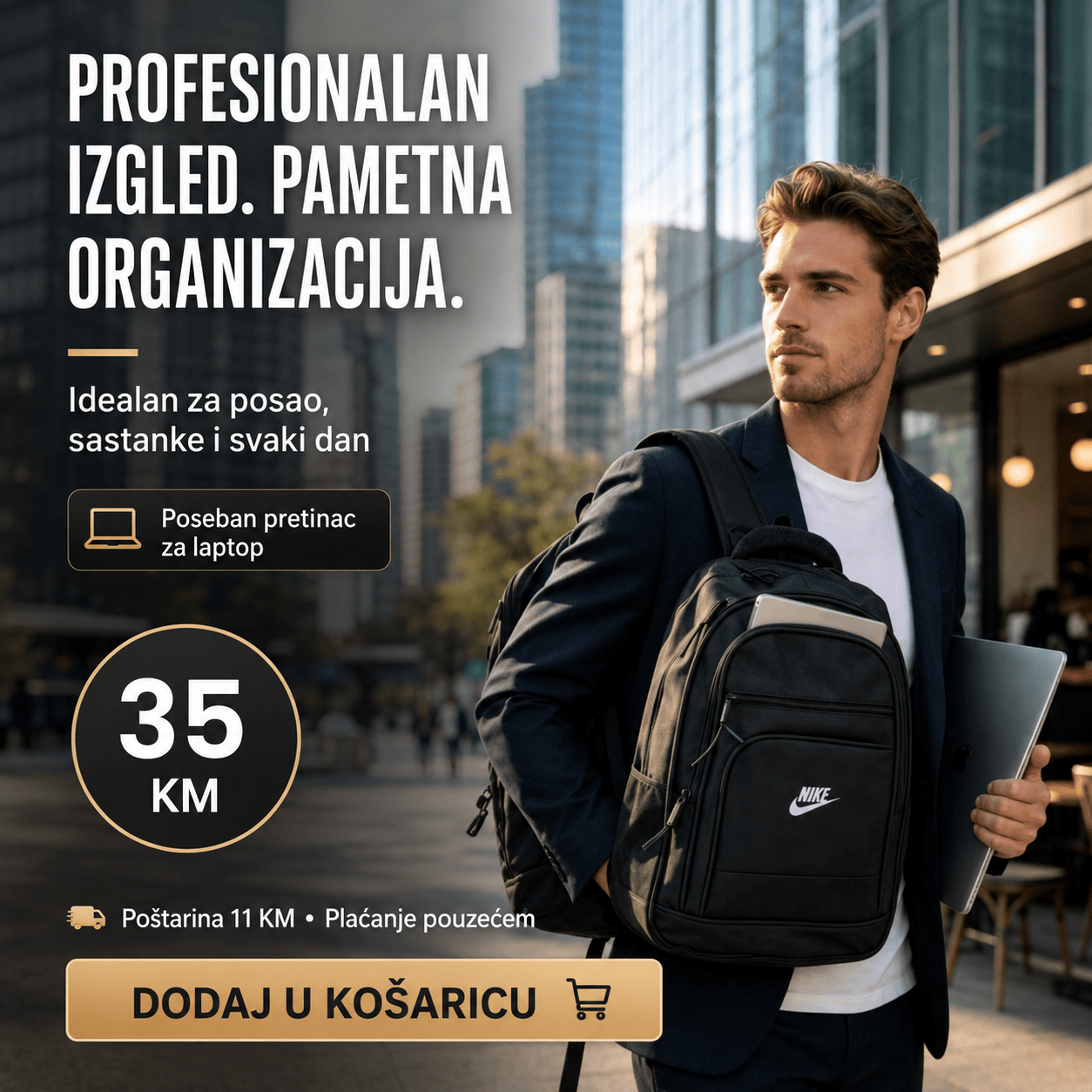 Školski i Poslovni Ruksak za Laptop – – – slika 4