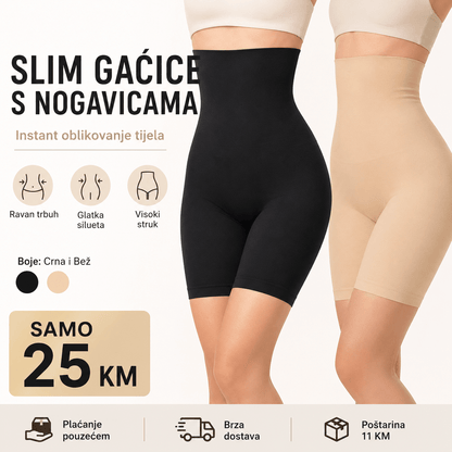 Slim Gaćice s Nogavicama – – Crna – slika 1