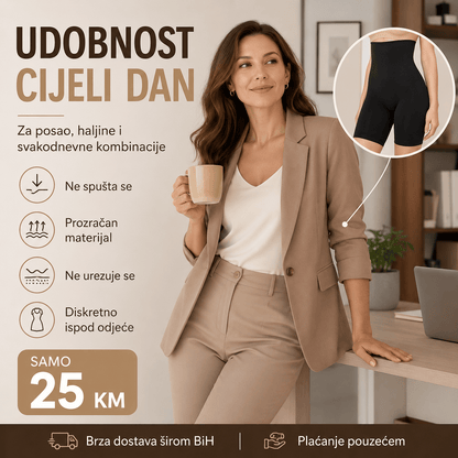 Slim Gaćice s Nogavicama – – Crna – slika 4