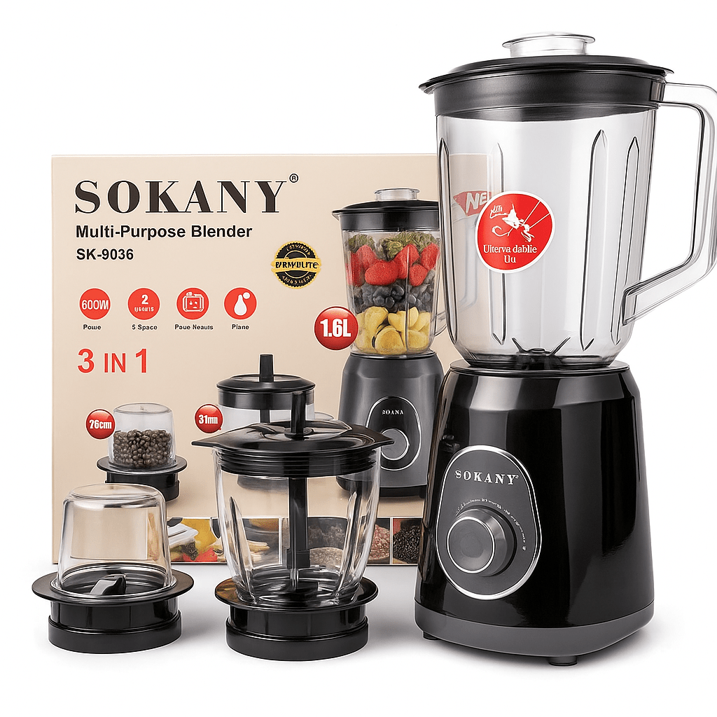 Sokany 3 - u - 1 Višenamjenski Blender – – – slika 1