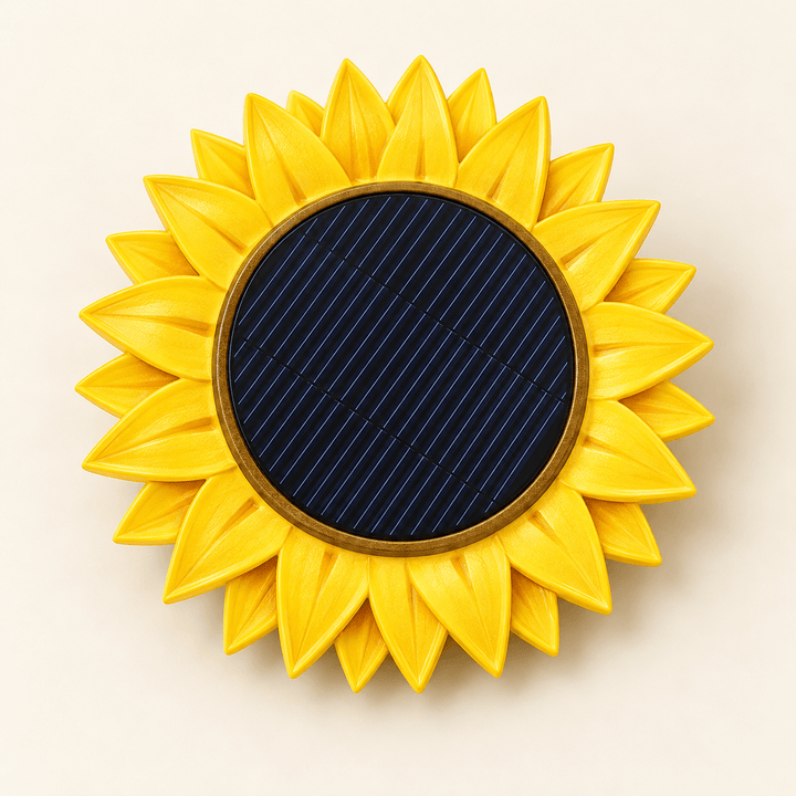 Solarna dekorativna lampa u obliku žutog suncokreta